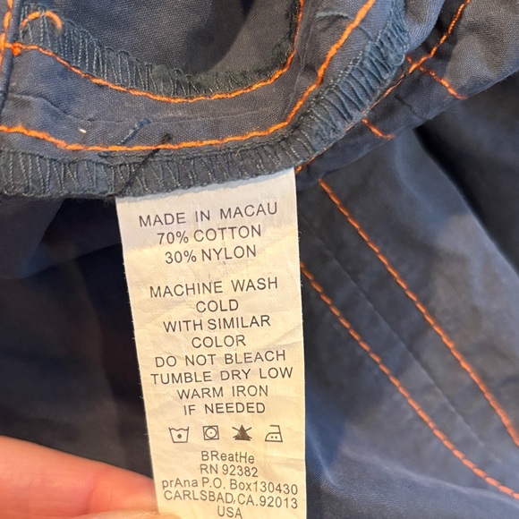 PRANA  Blue Cropped Cargo Pants Athleisure - Picture 10 of 10